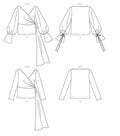 Vogue Pattern Misses' Top A5 (6-8-10-12-14), Various