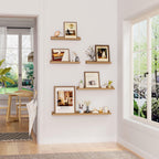Set of 2 Heimlove Picture Ledge Shelf,48 inch Long Floating Shelves for Wall,
