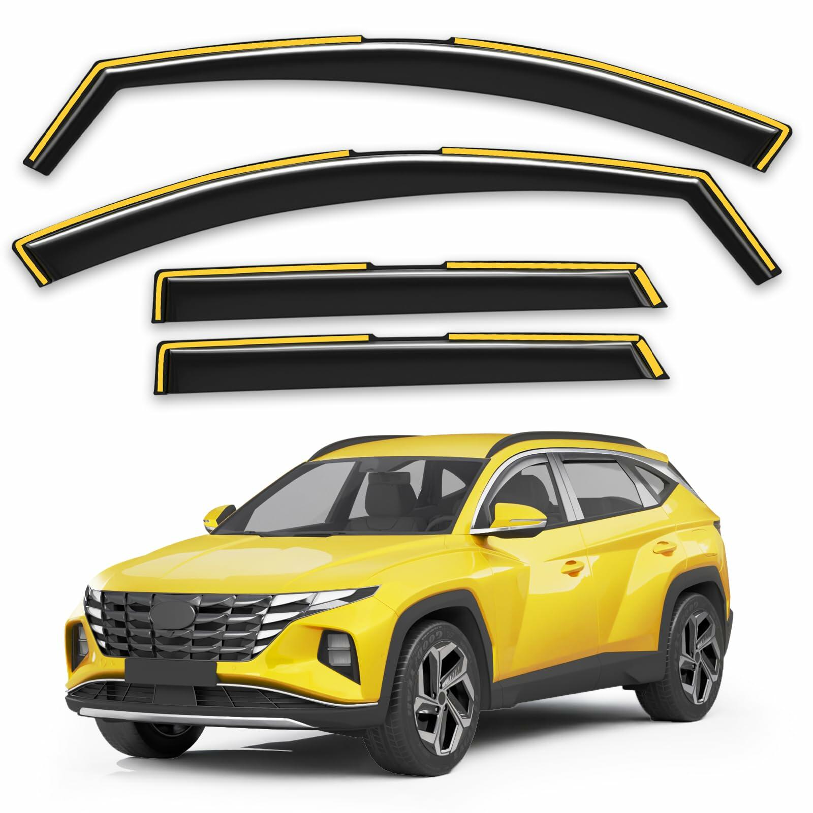 USED - 4 pcs Deejecsun in-Channel Window Rain Guards Fit for Hyundai Tucson 2022