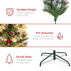 Best Choice Products Christmas Tree Pre-Lit, Pre-Decorated Artificial 7.5ft