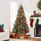 Best Choice Products Christmas Tree Pre-Lit, Pre-Decorated Artificial 7.5ft