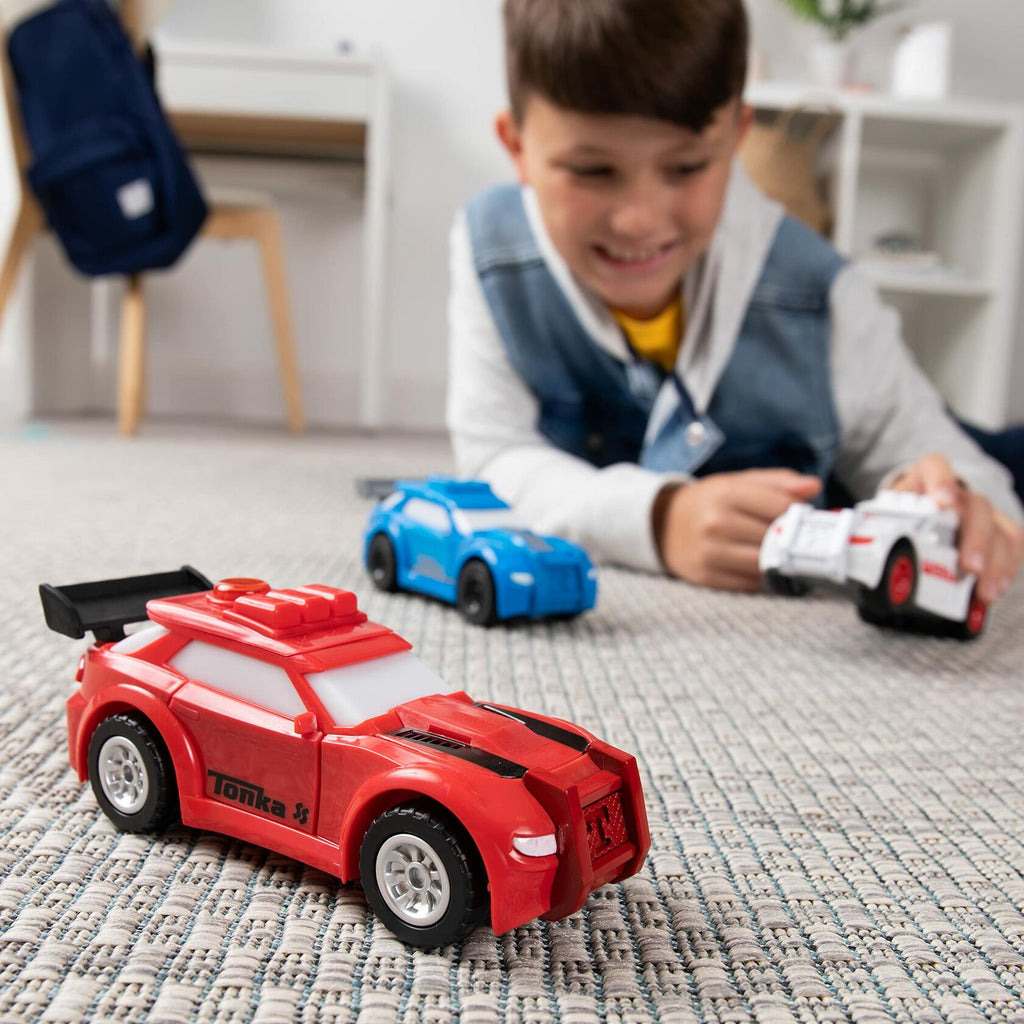 Tonka, 3-Pack Sports Cars– Made with Sturdy Plastic, Friction Powered, Boys and