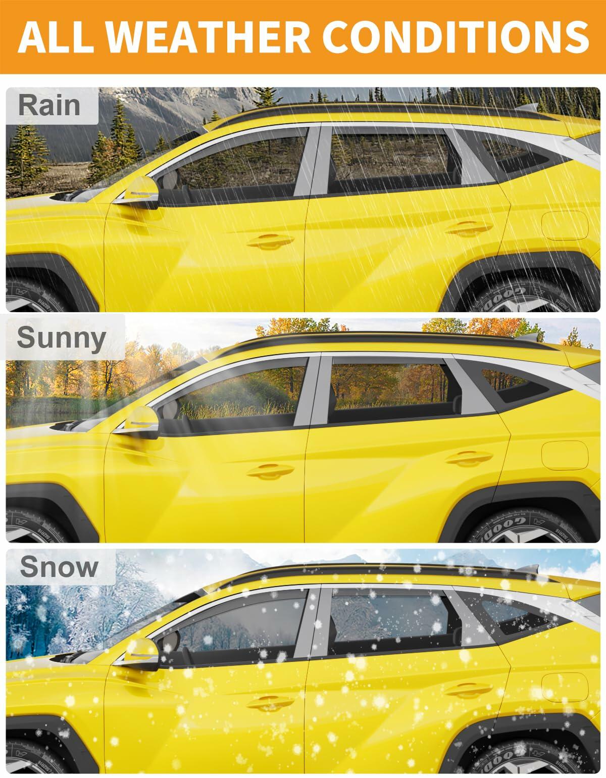 USED - 4 pcs Deejecsun in-Channel Window Rain Guards Fit for Hyundai Tucson 2022