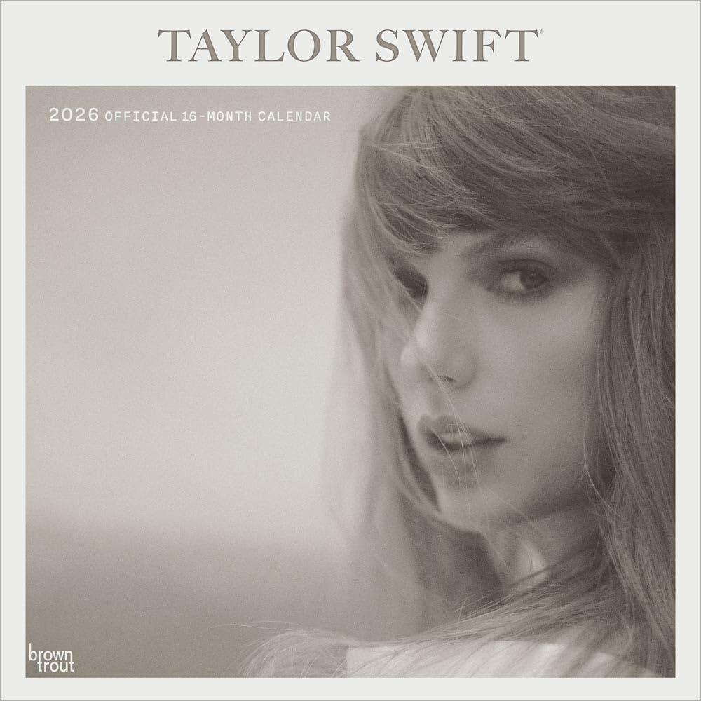 Taylor Swift OFFICIAL | 2026 12 x 24 Inch (Hanging) Monthly Square Wall Calendar