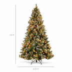Best Choice Products Christmas Tree Pre-Lit, Pre-Decorated Artificial 7.5ft