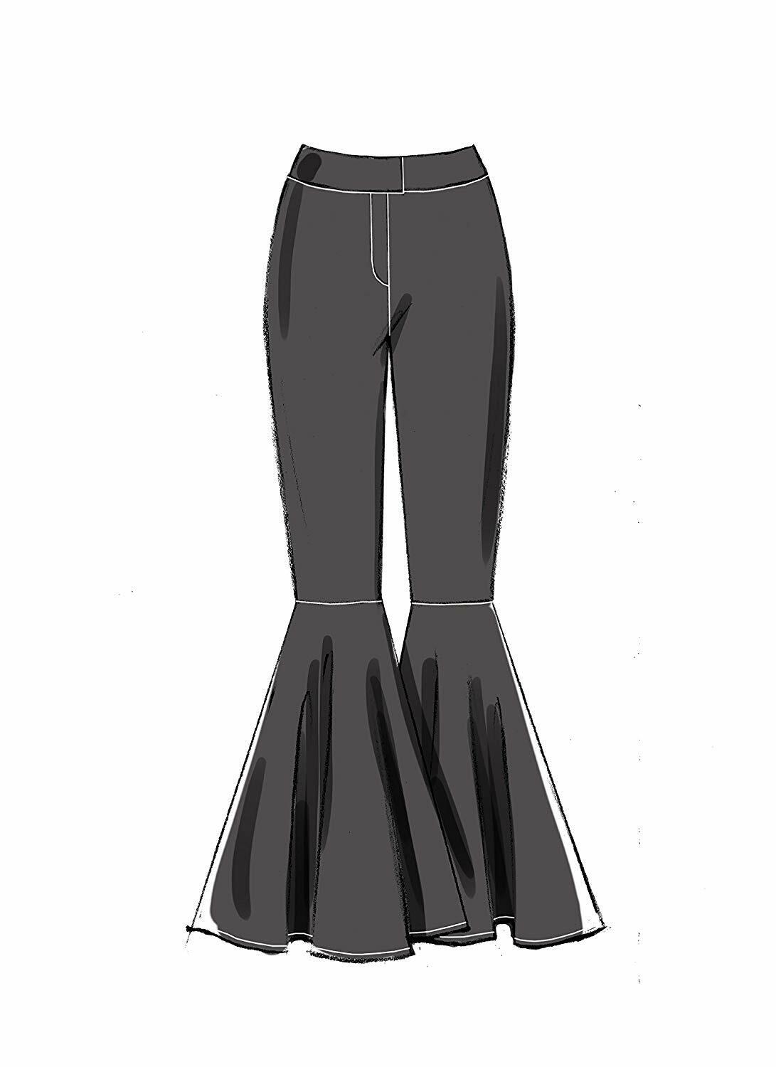 McCall's Patterns Misses' Pants With Flounce Variations and Sash