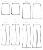 McCall Pattern McCall's Learn Women's Skirt and Pants, Sizes 8-16 Sewing