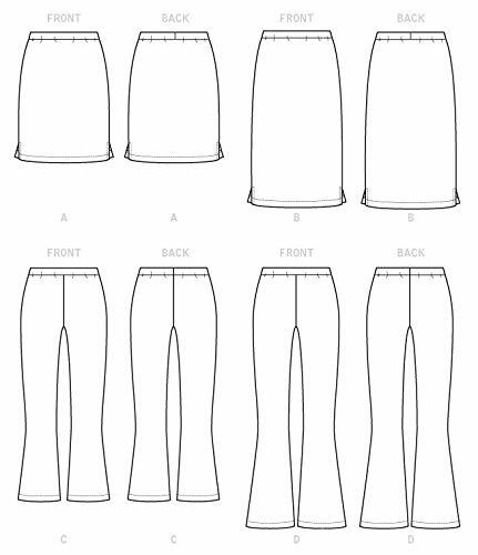 McCall Pattern McCall's Learn Women's Skirt and Pants, Sizes 8-16 Sewing
