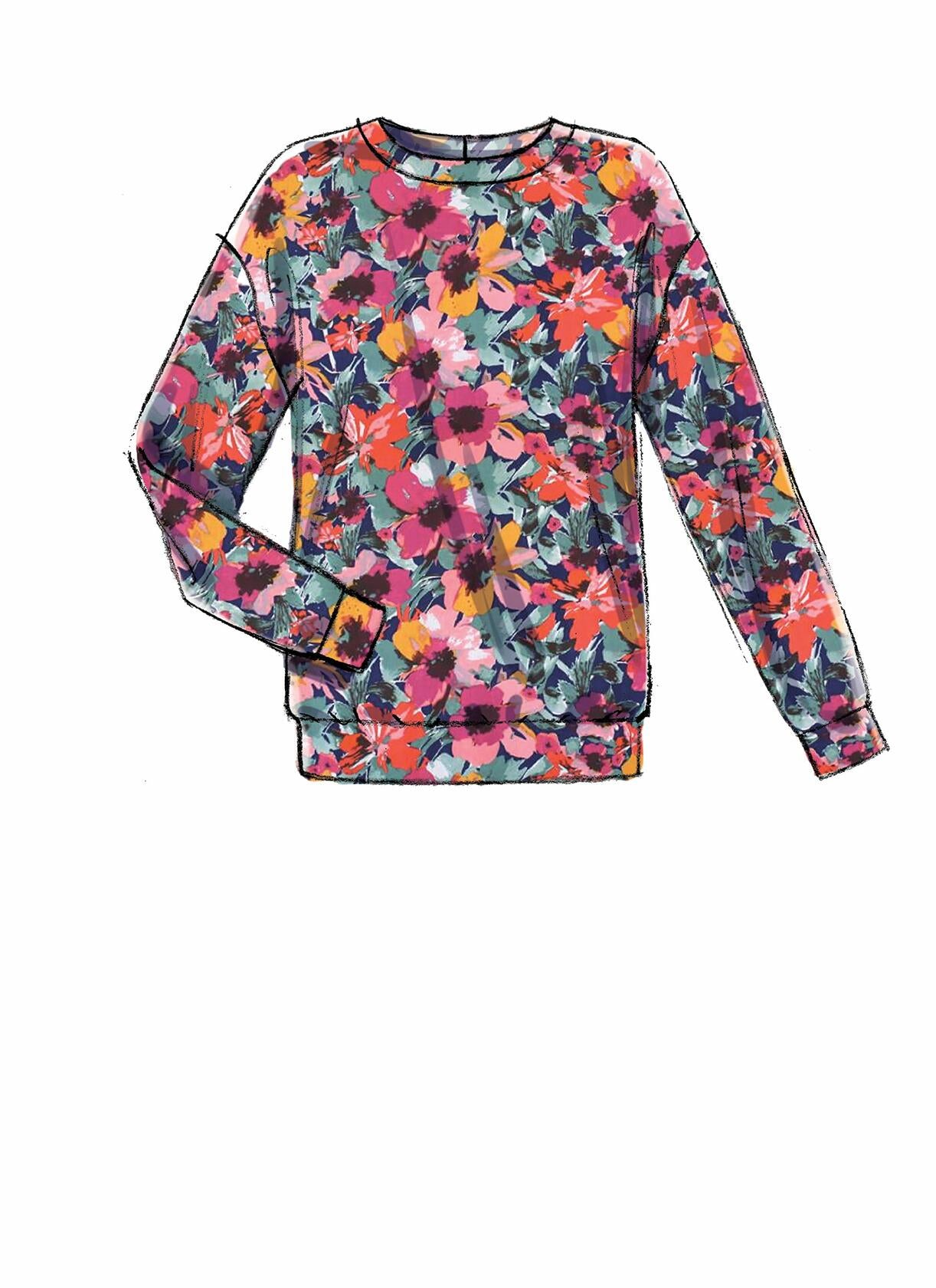 McCall's Patterns Misses' Knit Tops and Dresses.