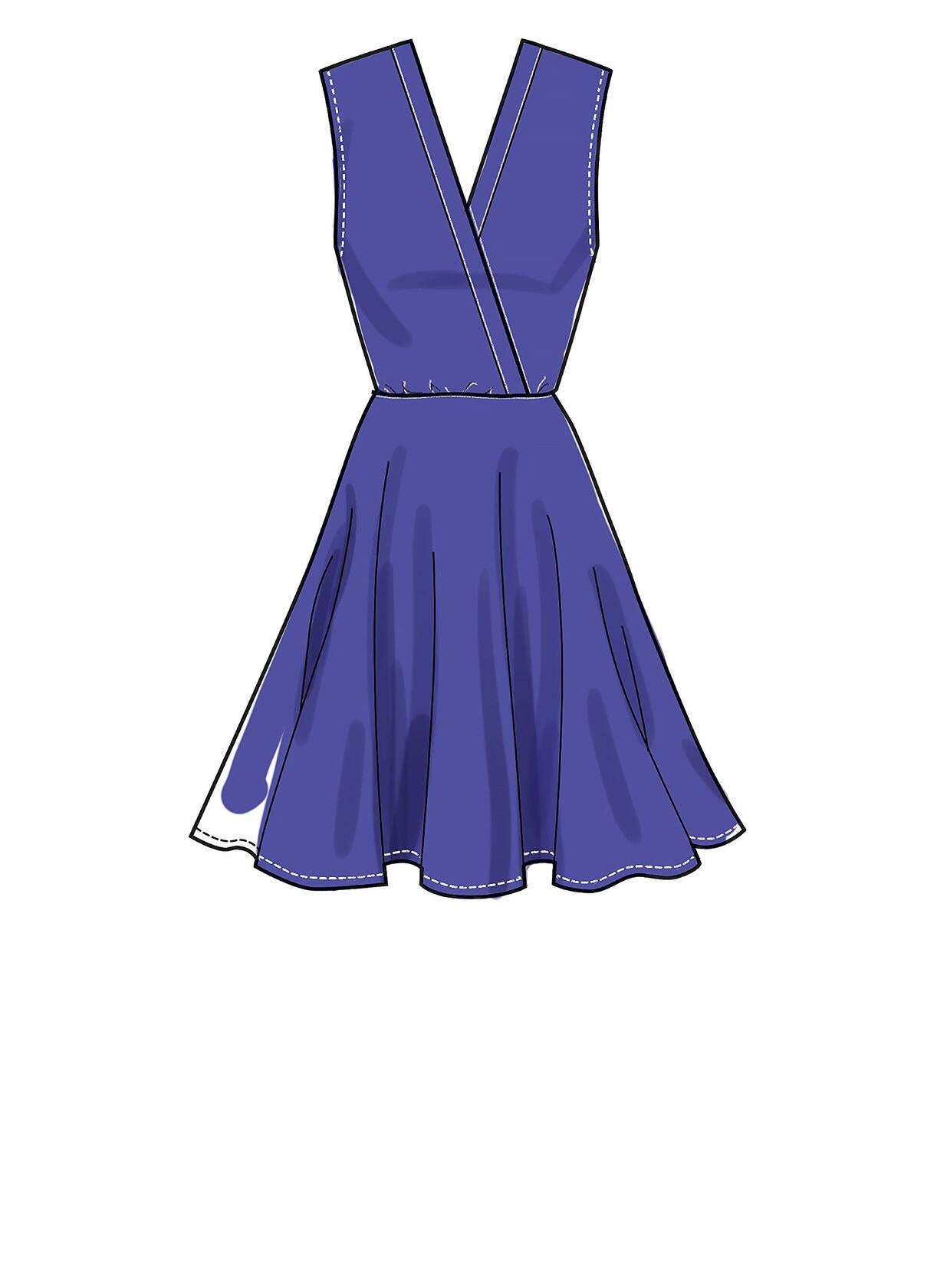 McCall Pattern Company McCall's M7991A Learn Women's Deep Neckline Dress Sewing