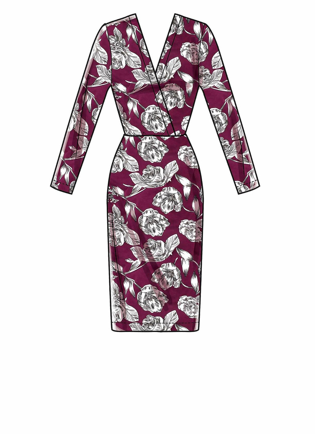 McCall Pattern Company McCall's M7991A Learn Women's Deep Neckline Dress Sewing
