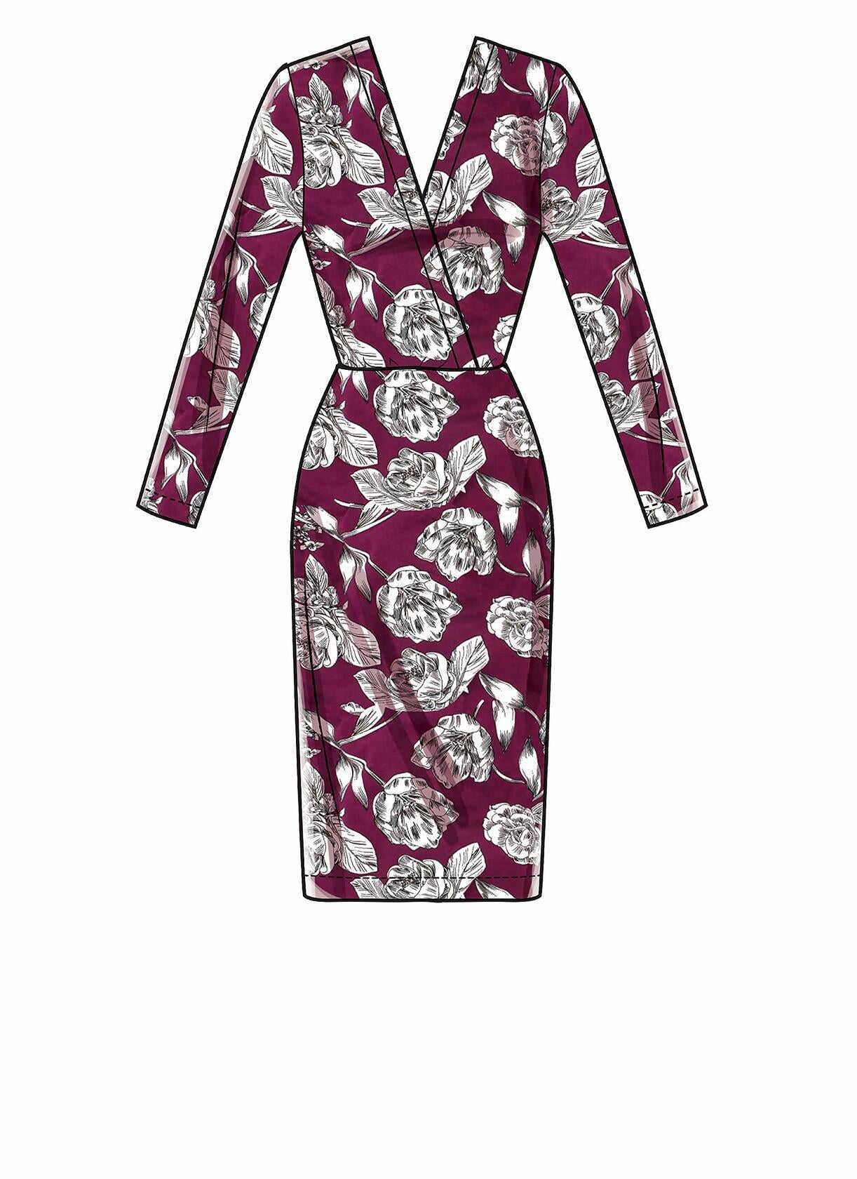 McCall Pattern Company McCall's M7991A Learn Women's Deep Neckline Dress Sewing