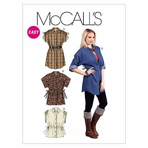 McCall's Patterns M6401 Misses' Tops and Tunics, Size Y (XSM-SML-MED)