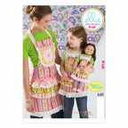 KWIK-SEW PATTERNS K0136OSZ Misses'/Girls'/Dolls' Aprons Sewing Template