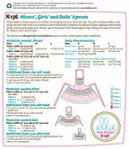 KWIK-SEW PATTERNS K0136OSZ Misses'/Girls'/Dolls' Aprons Sewing Template