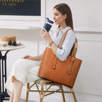 Laptop Bag for Women Large Office Handbags Briefcase Fits Up to 15.6 inch