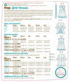 KWIK-SEW PATTERNS K0199 Girls' Dresses & Sash, in One Envelope (XXS - L)