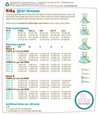 KWIK-SEW PATTERNS K0184 Girls' Dresses