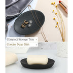 Luxspire Soap Dish, Resin Soap Tray Soap Holder Container Box, Marble Pattern