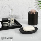 Luxspire Soap Dish, Resin Soap Tray Soap Holder Container Box, Marble Pattern