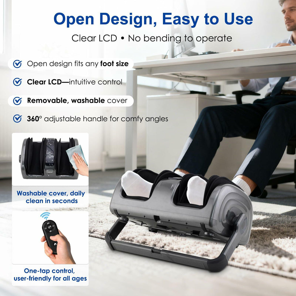 CCHYF Shiatsu Foot Massager with Heat, Foot and Calf Massager Machine with