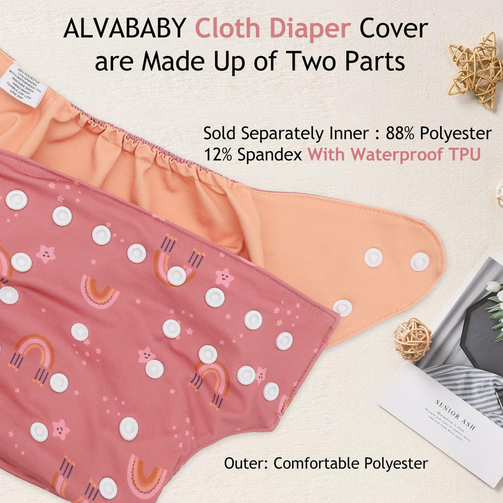 ALVABABY Newborn Baby Cloth Diaper Cover, Swim Diaper,Cloth Diaper Shell Baby