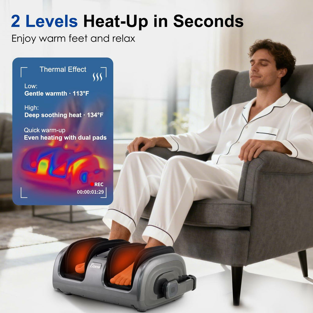 CCHYF Shiatsu Foot Massager with Heat, Foot and Calf Massager Machine with