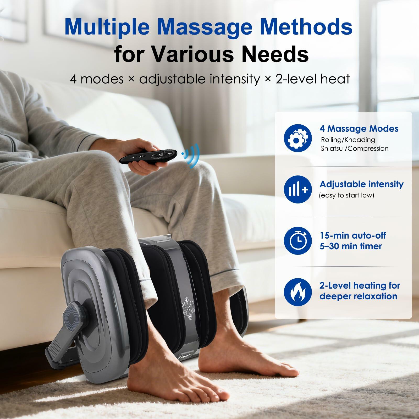 CCHYF Shiatsu Foot Massager with Heat, Foot and Calf Massager Machine with