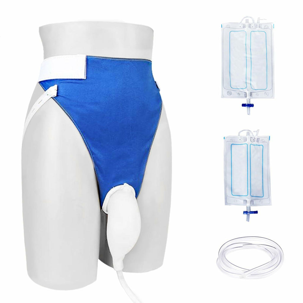 Size Large Urine Collection Wearable Bag Catheters for Men Reusable Wearable