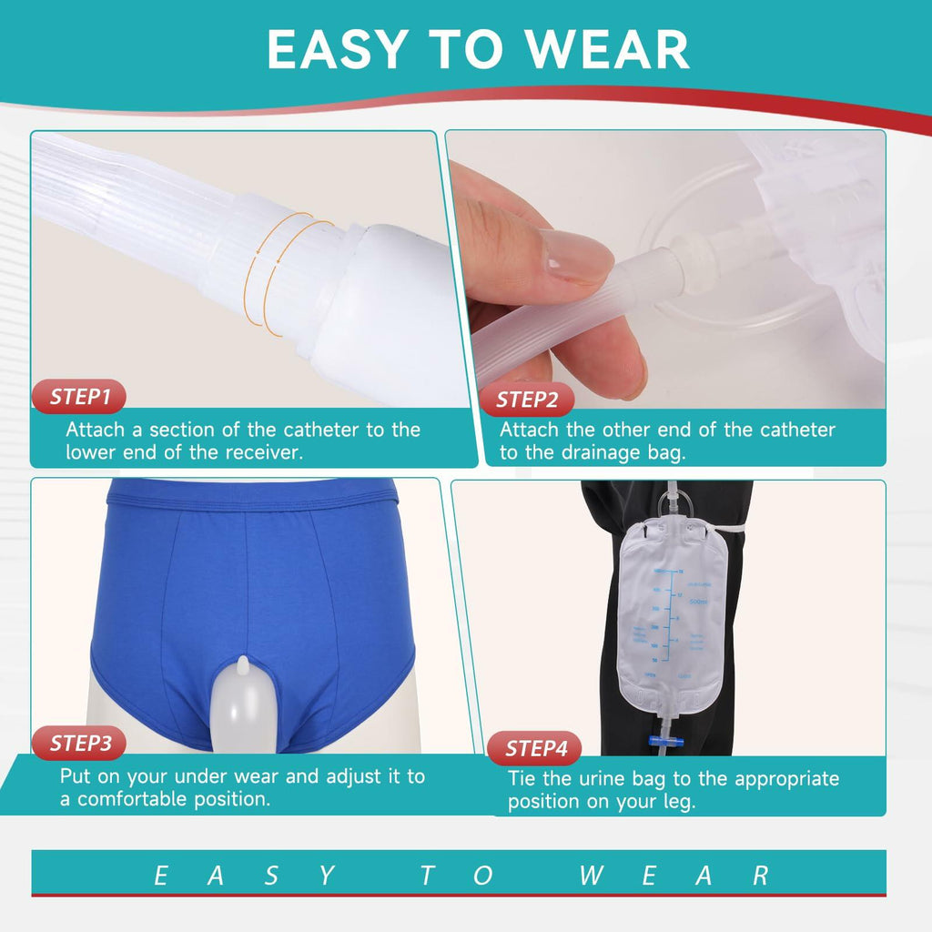 Urine Collector, Incontinence Pants for Men, XXL Wearable Urine Collection Bag