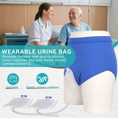 Urine Collector, Incontinence Pants for Men, XXL Wearable Urine Collection Bag