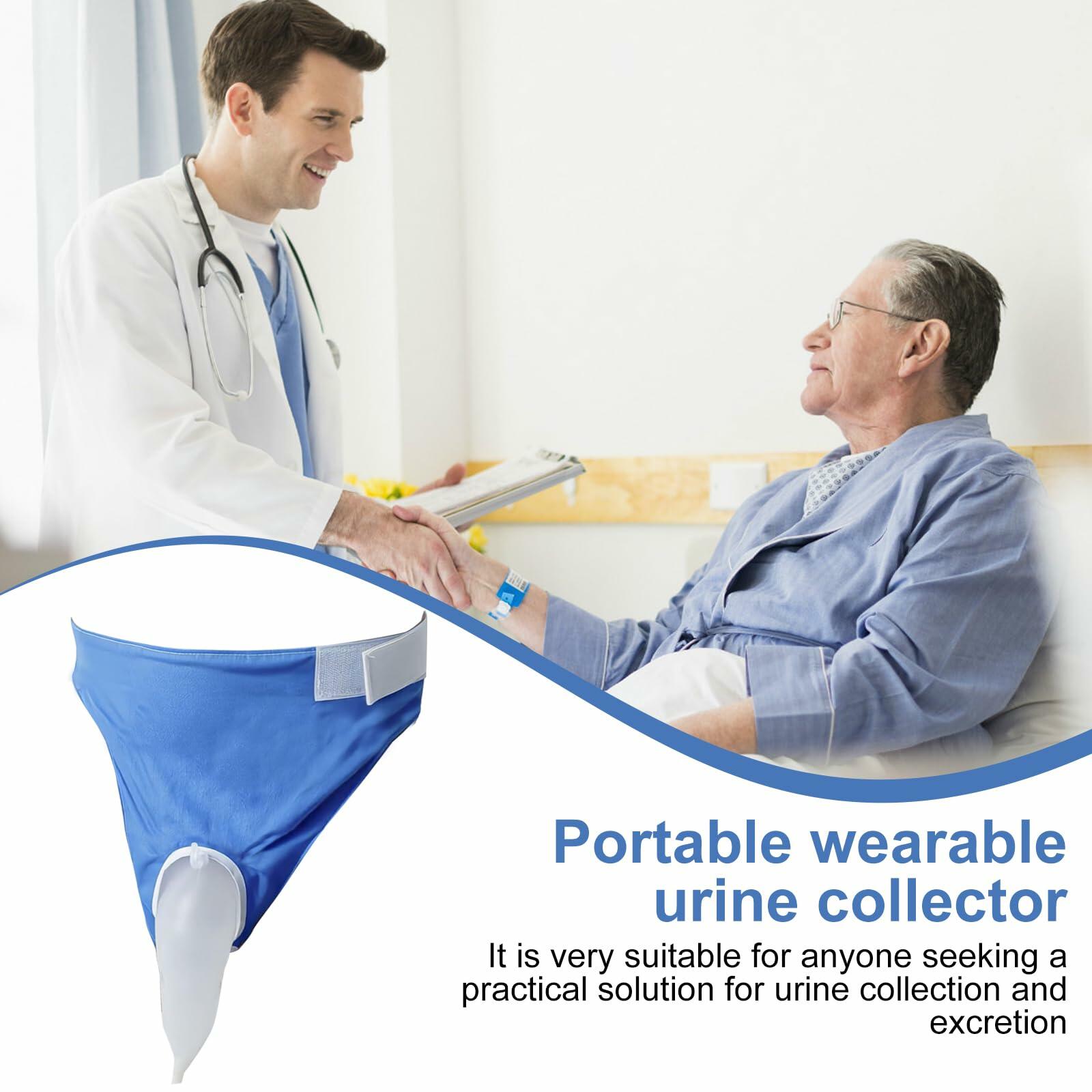 Size Large Urine Collection Wearable Bag Catheters for Men Reusable Wearable