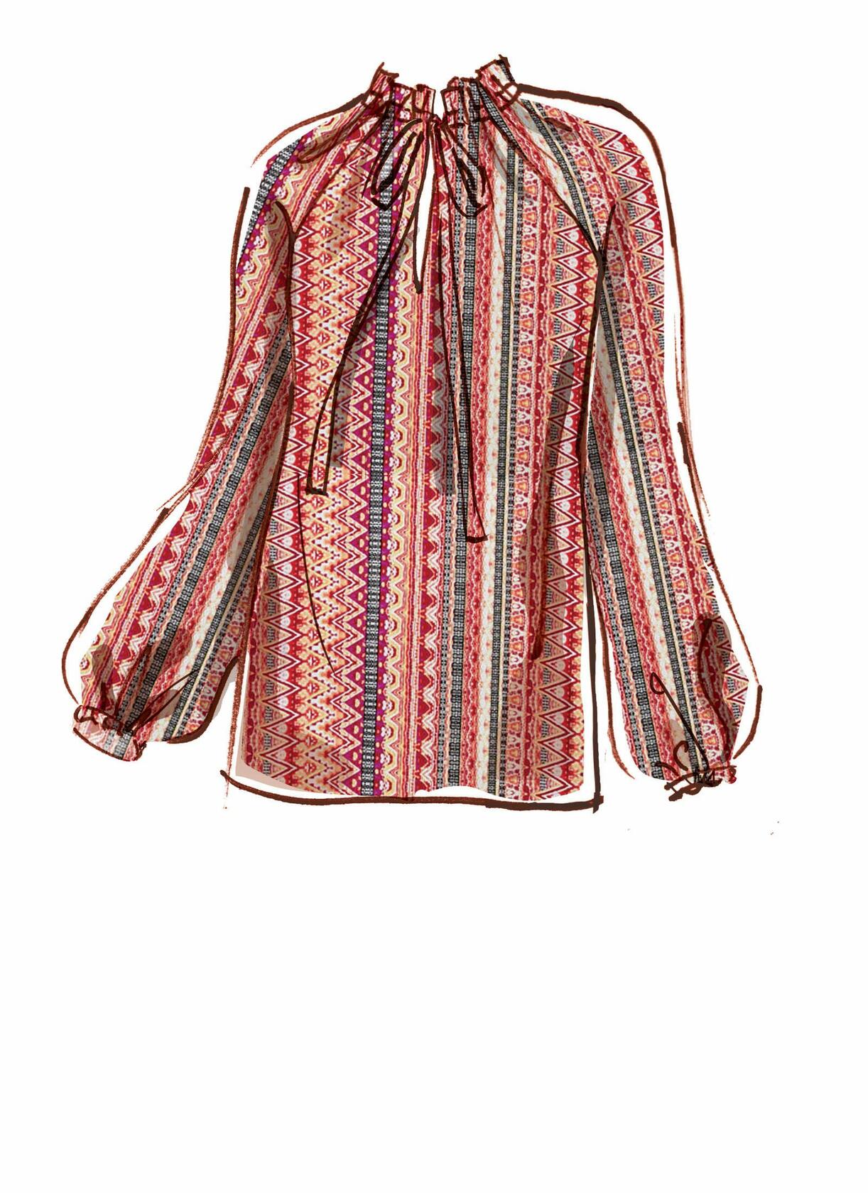 McCall's Pattern Misses' Tops, Y (XSM-SML-MED), Various