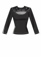 McCall's M8003E5 Easy Women's Long Sleeve Pullover Top Sewing Patterns, Sizes