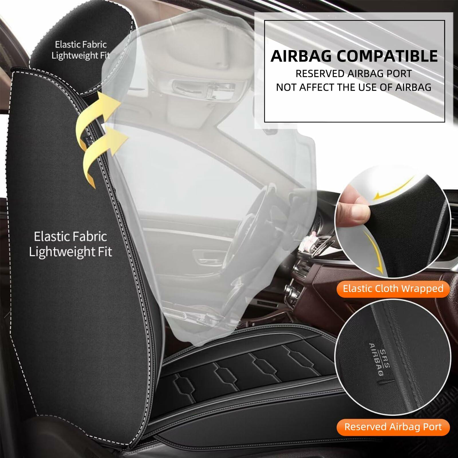 RAWAKORW Car Seat Covers Custom Fit for Ford Bronco 2021 2022 2023 2024 2025 4