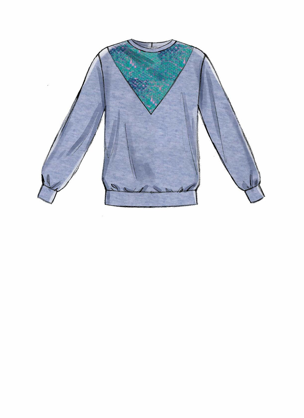 McCall's Women's Pullover Shirt, Sizes 8-22 Sewing Pattern