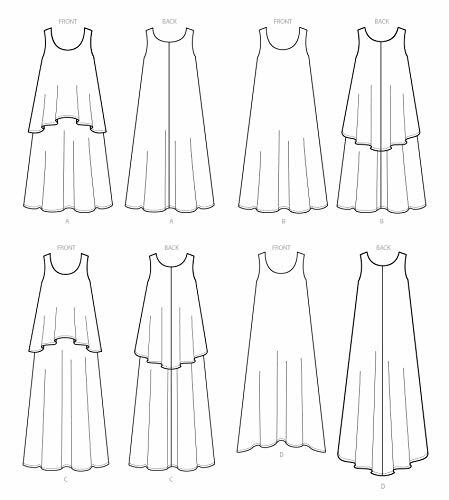 McCall's Patterns Misses' Dresses Sewing Pattern, Y (XSM-SML-MED), Multicolor