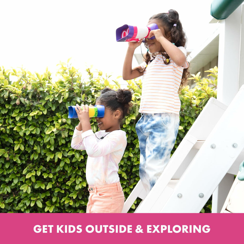 Educational Insights GeoSafari Jr. Kidnoculars Pink Binoculars For Toddlers &
