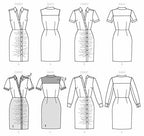 McCall Pattern McCall's Women's Fitted Dress, Sizes 14-22 Sewing Pattern, Plain