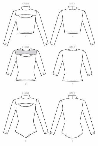 McCall's M8003E5 Easy Women's Long Sleeve Pullover Top Sewing Patterns, Sizes