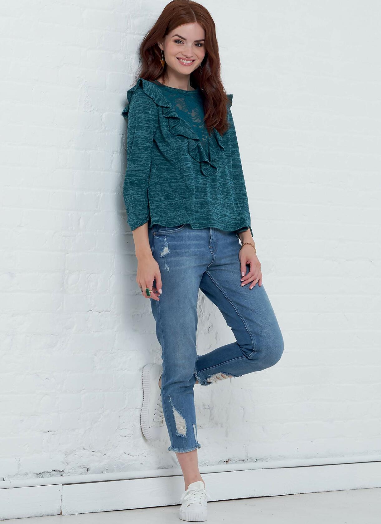 McCall's Women's Pullover Shirt, Sizes 8-22 Sewing Pattern