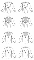 McCall's Women's Pullover Shirt, Sizes 8-22 Sewing Pattern