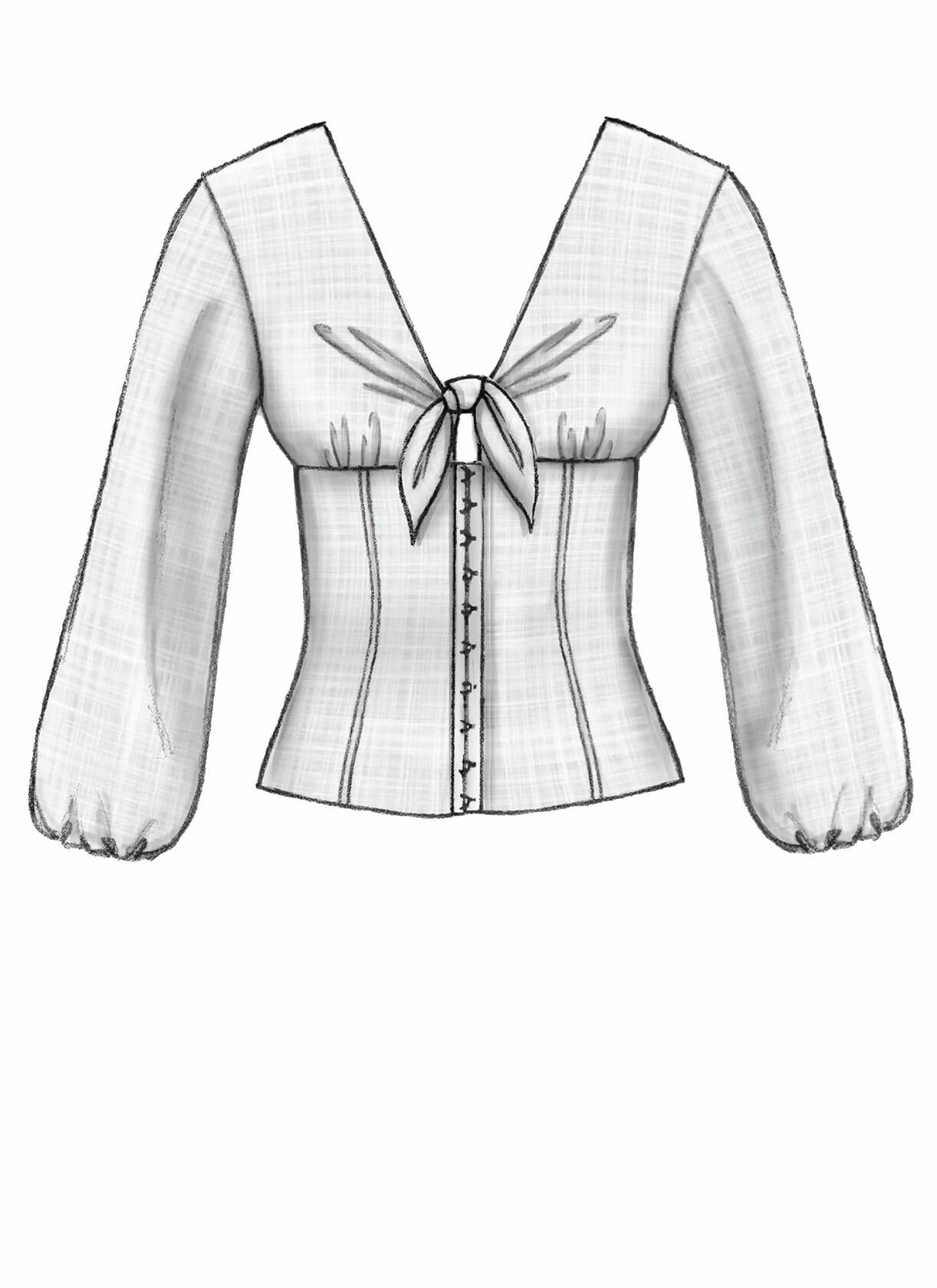 McCall's Women's Blouse and Vest, Sizes 6-14 Sewing Pattern