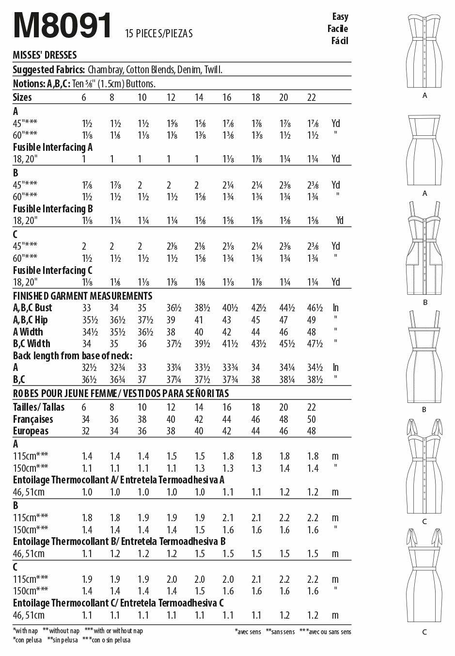 McCall Pattern 14-16-18-2, 14-16-18-20-22...