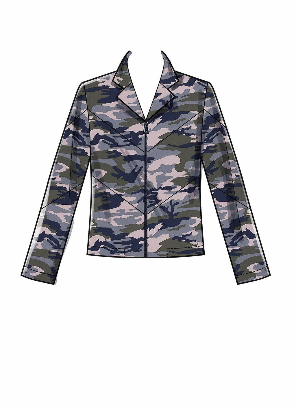 McCall Pattern Company McCall's Women's Fitted Zipper Jacket Sewing Patterns,