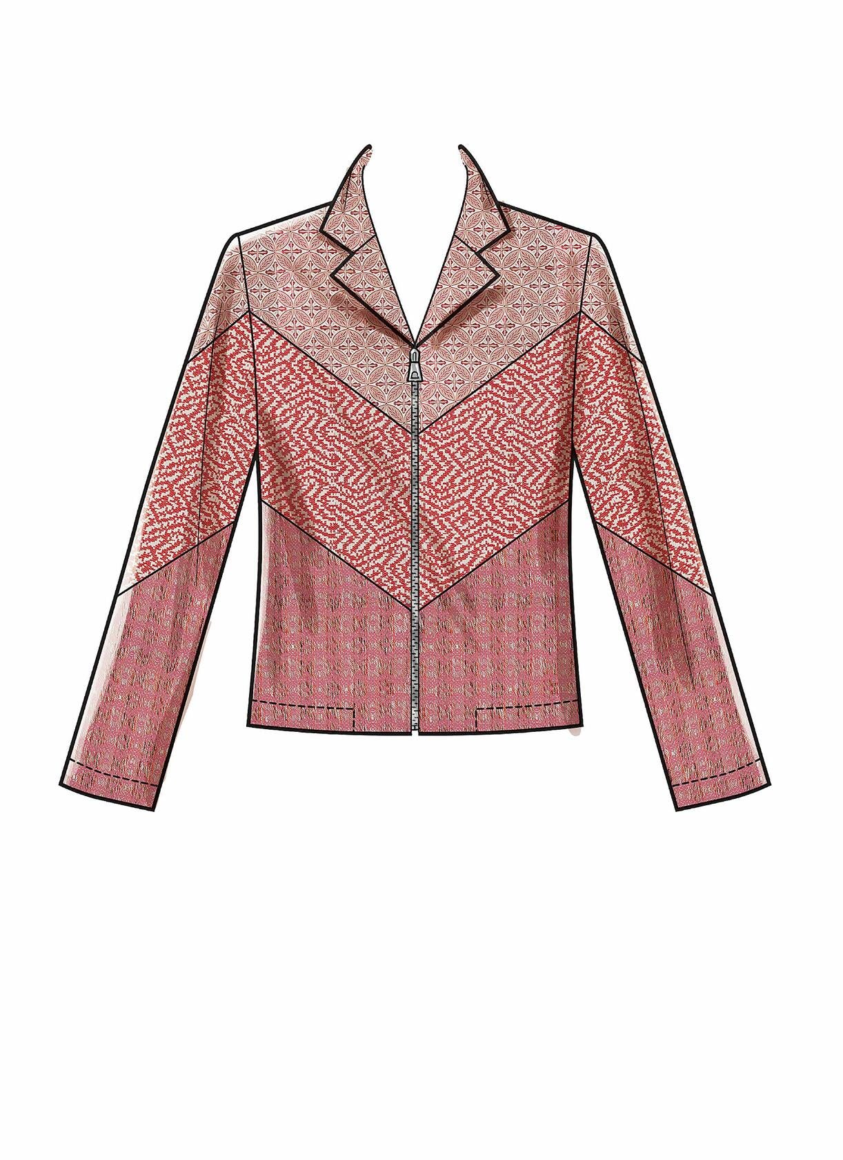 McCall Pattern Company McCall's Women's Fitted Zipper Jacket Sewing Patterns,