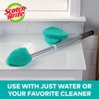 Scotch-Brite Extendable Tub & Tile Scrubber Kit, Includes 1 Handle and 3