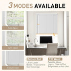 Fabublinds No Drill No Tool 1" Vinyl Mini Blinds, 24" W X 36" H Light Filtering