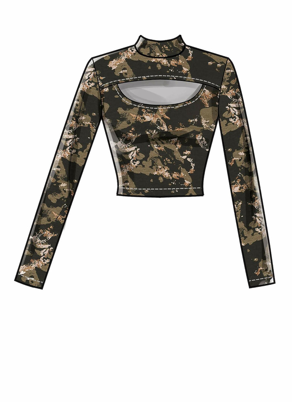 McCall's M8003E5 Easy Women's Long Sleeve Pullover Top Sewing Patterns, Sizes