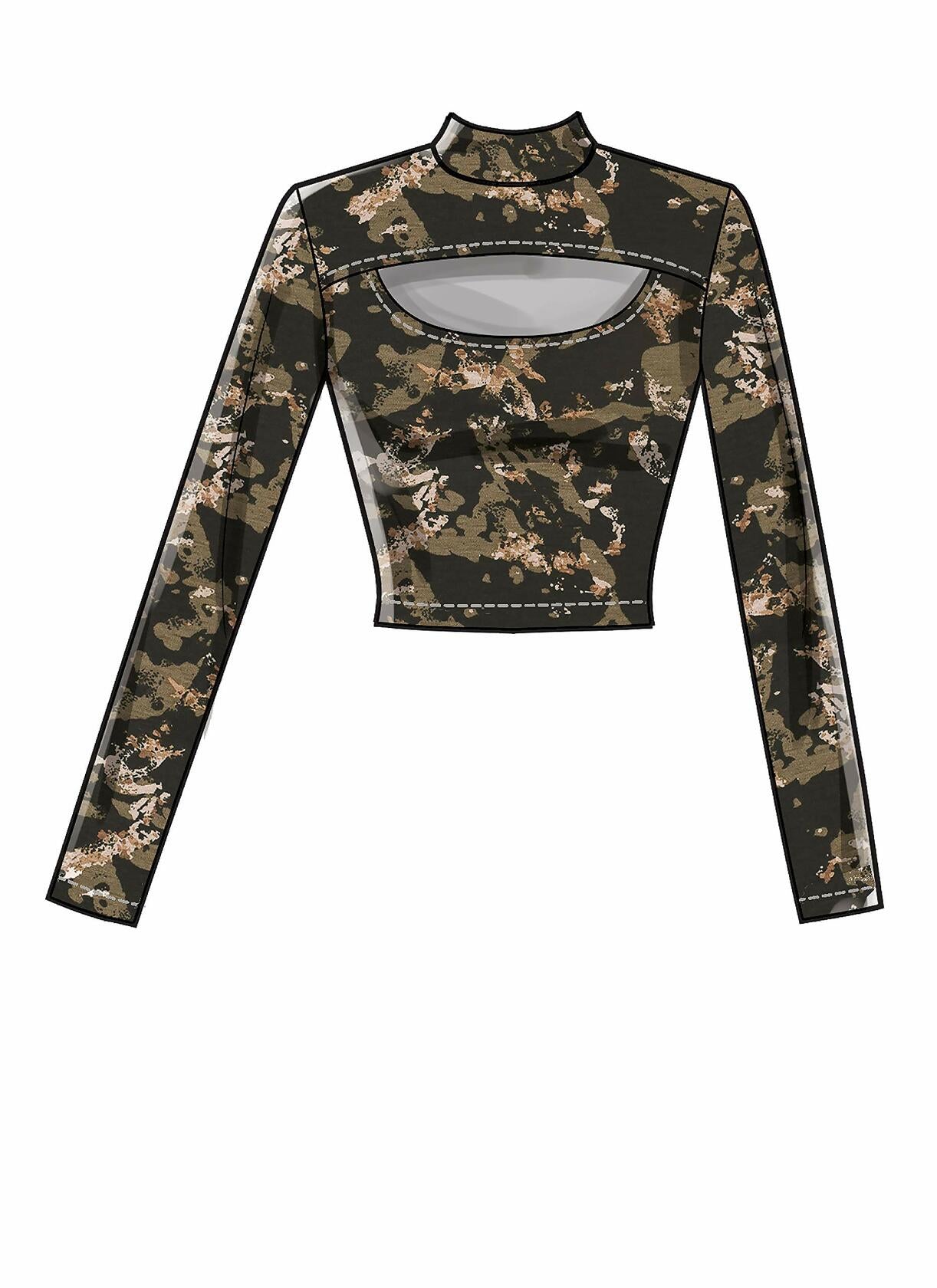 McCall's M8003E5 Easy Women's Long Sleeve Pullover Top Sewing Patterns, Sizes